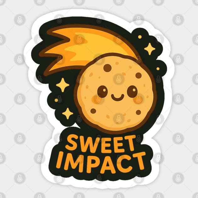 “Sweet Impact – Cosmo Bites Kawaii Cookie Comet Design Sticker by Anne Lee